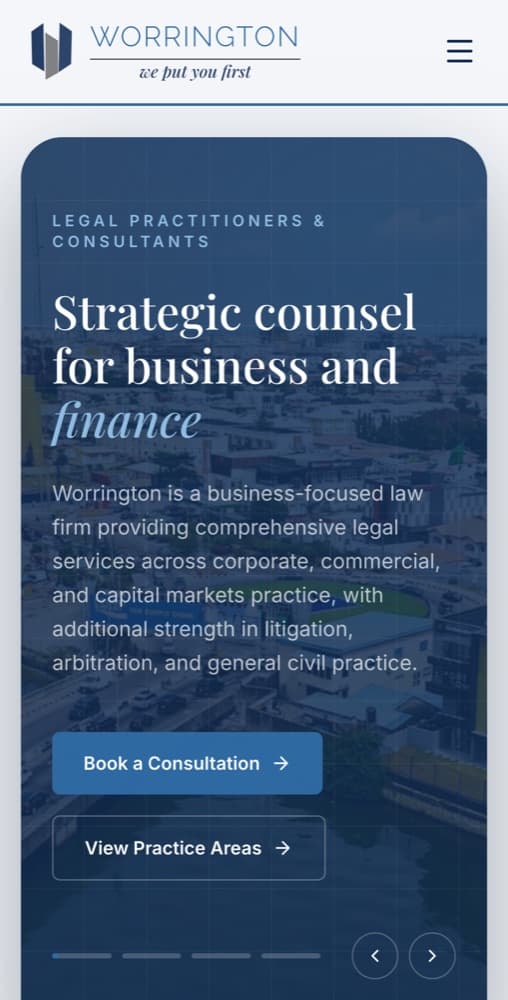Worrington & Co. on a phone