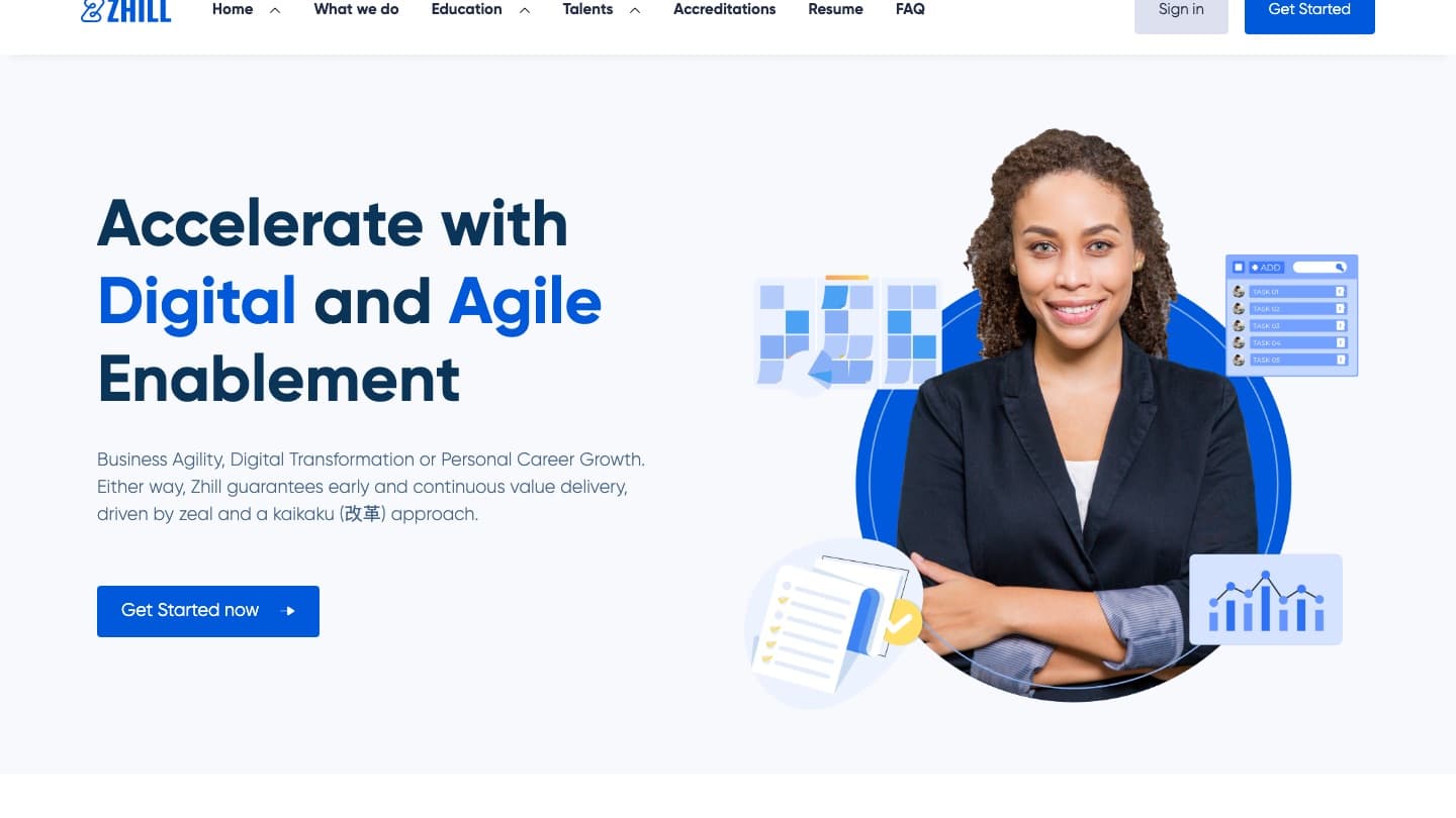 Zhill Systems on desktop